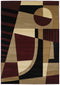 Rugs Room Size Rugs - 31" x 50" x 0.47" Burgundy Polypropylene Accent Rug HomeRoots