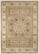 Rugs Room Size Rugs 63" x 90" x 0.47" Beige Polypropylene Area Rug 8469 HomeRoots