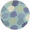Rugs Round Area Rugs - 7'6" Round UV-treated Polypropylene Turquoise Area Rug HomeRoots