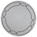 Rugs Round Area Rugs 7' Round UV-treated Polypropylene Oatmeal Area Rug 4105 HomeRoots
