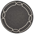 Rugs Round Area Rugs - 7' Round UV-treated Polypropylene Onyx Area Rug HomeRoots