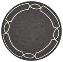 Rugs Round Area Rugs - 7' Round UV-treated Polypropylene Onyx Area Rug HomeRoots
