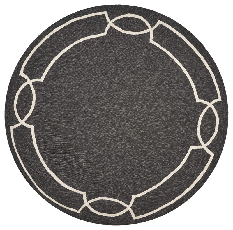 Rugs Round Area Rugs - 7' Round UV-treated Polypropylene Onyx Area Rug HomeRoots