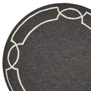 Rugs Round Area Rugs - 7' Round UV-treated Polypropylene Onyx Area Rug HomeRoots