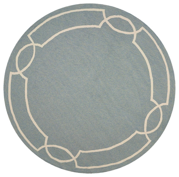 Rugs Round Area Rugs 7' Round UV-treated Polypropylene Spa Area Rug 4109 HomeRoots
