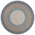 Rugs Round Area Rugs 7' Round UV-treated Polypropylene Spa Area Rug 4113 HomeRoots