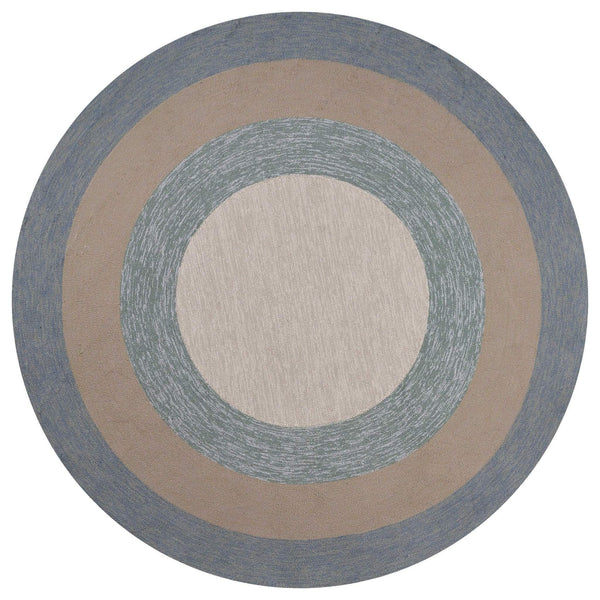 Rugs Round Area Rugs 7' Round UV-treated Polypropylene Spa Area Rug 4113 HomeRoots