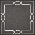 Rugs Round Area Rugs - 7' Square UV-treated Polypropylene Onyx Area Rug HomeRoots
