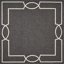 Rugs Round Area Rugs - 7' Square UV-treated Polypropylene Onyx Area Rug HomeRoots