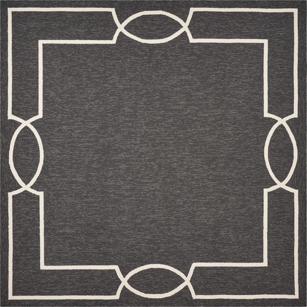 Rugs Round Area Rugs - 7' Square UV-treated Polypropylene Onyx Area Rug HomeRoots