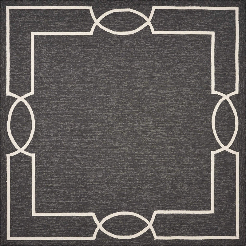 Rugs Round Area Rugs - 7' Square UV-treated Polypropylene Onyx Area Rug HomeRoots