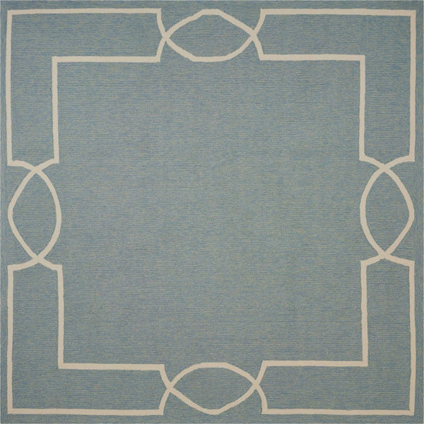 Rugs Round Area Rugs 7' Square UV-treated Polypropylene Spa Area Rug 4110 HomeRoots
