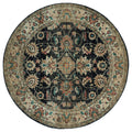 Rugs Round Area Rugs 94" x 94" x 0.37" Walnut Olefin Frieze Round Rug 9703 HomeRoots