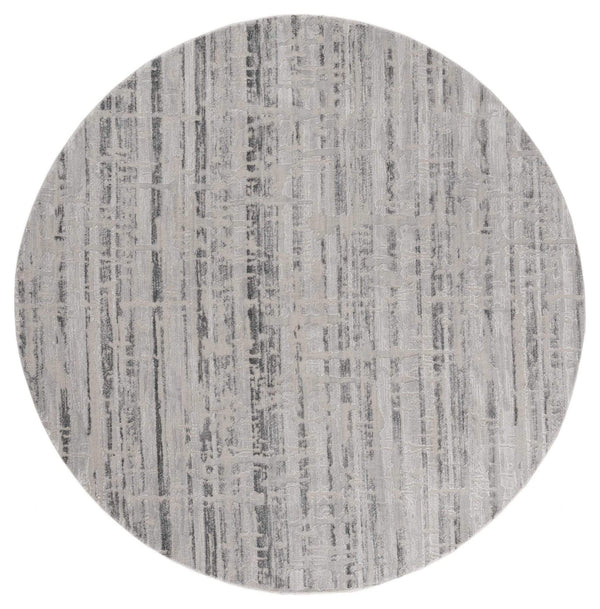 Rugs Round Area Rugs 94" x 94" x 0.39" Multi Polyester/Olefin Round Rug 7910 HomeRoots