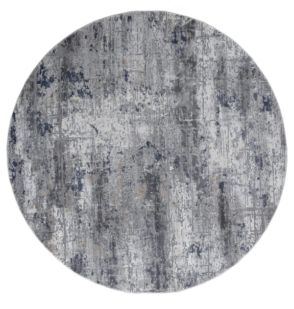 Rugs Round Area Rugs - 94" x 94" x 0.39" Multi Polyester/Olefin Round Rug HomeRoots