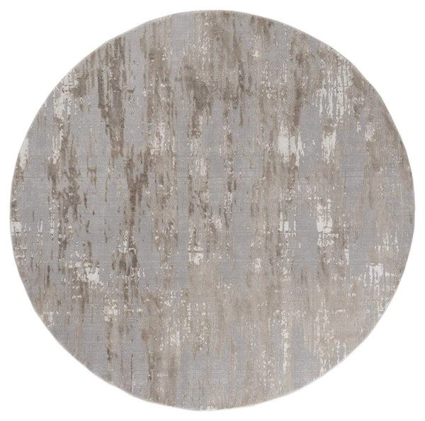 Rugs Round Area Rugs 94" x 94" x 0.39" Wheat Polyester/Olefin Round Rug 7966 HomeRoots