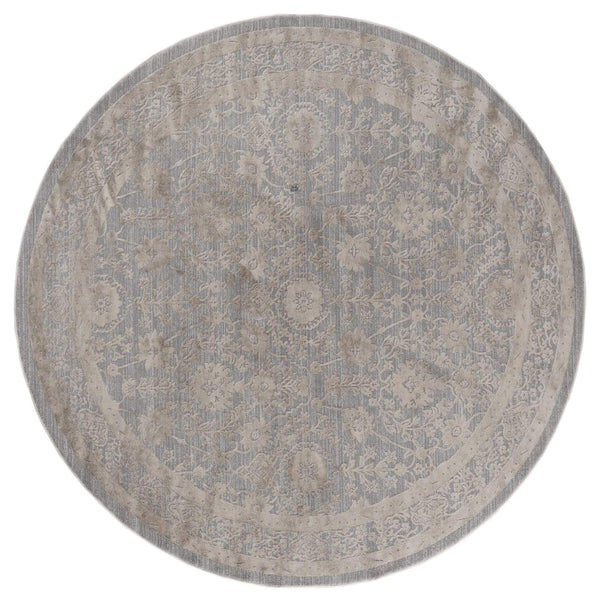 Rugs Round Area Rugs - 94" x 94" x 0.39" Wheat Polyester/Olefin Round Rug HomeRoots