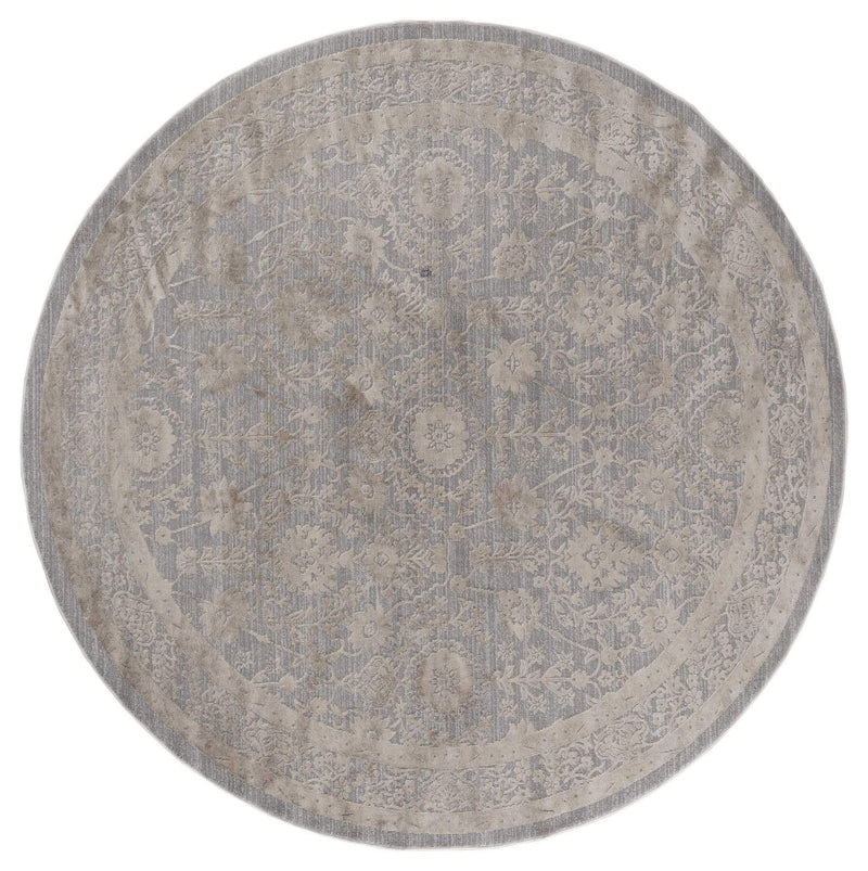 Rugs Round Area Rugs - 94" x 94" x 0.39" Wheat Polyester/Olefin Round Rug HomeRoots
