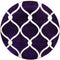 Rugs Round Area Rugs 94" x 94" x 0.53" Plum Olefin/Polypropylene Round Rug 7493 HomeRoots