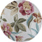 Rugs Round Rugs 5'6" Round Polyester Sand Area Rug 3051 HomeRoots