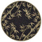 Round Rugs - 5'6" Round Wool Black Area Rug