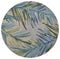 Rugs Round Rugs - 5'6" Round Wool Grey/Blue Area Rug HomeRoots