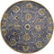 Rugs Round Rugs - 5'6" Round Wool Midnight Area Rug HomeRoots