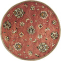 Rugs Round Rugs - 5'6" Round Wool Sienna Area Rug HomeRoots