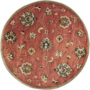 Rugs Round Rugs - 5'6" Round Wool Sienna Area Rug HomeRoots