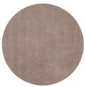 Rugs Round Rugs - 6' Round Polyester Beige Area Rug HomeRoots