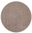 Rugs Round Rugs - 6' Round Polyester Beige Area Rug HomeRoots