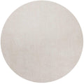 Rugs Round Rugs - 6' Round Polyester Ivory Area Rug HomeRoots