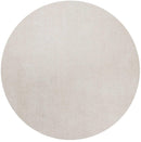 Rugs Round Rugs - 6' Round Polyester Ivory Area Rug HomeRoots