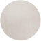 Rugs Round Rugs - 6' Round Polyester Ivory Area Rug HomeRoots