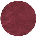 Rugs Round Rugs - 6' Round Polyester Red Area Rug HomeRoots
