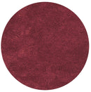 Rugs Round Rugs - 6' Round Polyester Red Area Rug HomeRoots