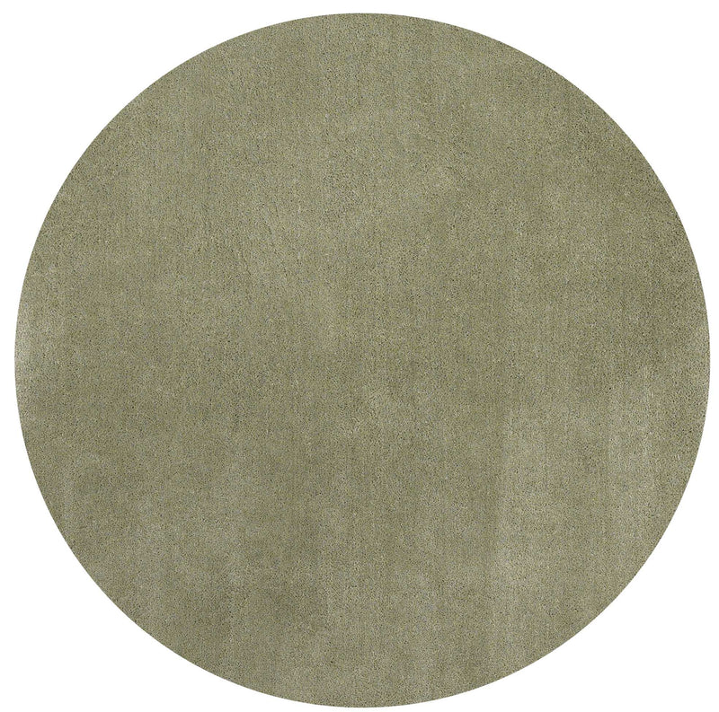 Rugs Round Rugs - 6' Round Polyester Sage Area Rug HomeRoots