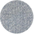 Rugs Round Rugs - 6' Round Polyester Slate Heather Area Rug HomeRoots