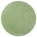 Rugs Round Rugs - 6' Round Polyester Spearmint Green Area Rug HomeRoots