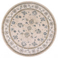 Rugs Round Rugs - 7'10" Round Polypropylene Beige/Ivory Area Rug HomeRoots