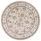 Rugs Round Rugs - 7'10" Round Polypropylene Beige/Ivory Area Rug HomeRoots