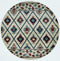 Rugs Round Rugs - 7'10" Round Polypropylene Ivory Area Rug HomeRoots