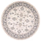 Rugs Round Rugs - 7'10" Round Polypropylene Ivory/Grey Area Rug HomeRoots