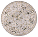 Rugs Round Rugs - 7'10" Round Polypropylene Light Grey Area Rug HomeRoots