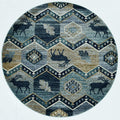 Rugs Round Rugs - 7'10" Round Polypropylene Seafoam Area Rug HomeRoots