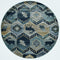 Rugs Round Rugs - 7'10" Round Polypropylene Seafoam Area Rug HomeRoots