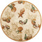 Rugs Round Rugs - 7'6" Round Polyester Beige Area Rug HomeRoots
