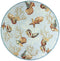 Rugs Round Rugs 7'6" Round Polyester Blue Area Rug 3071 HomeRoots