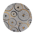 Rugs Round Rugs - 7'6" Round Polyester Grey Area Rug HomeRoots