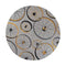 Rugs Round Rugs - 7'6" Round Polyester Grey Area Rug HomeRoots